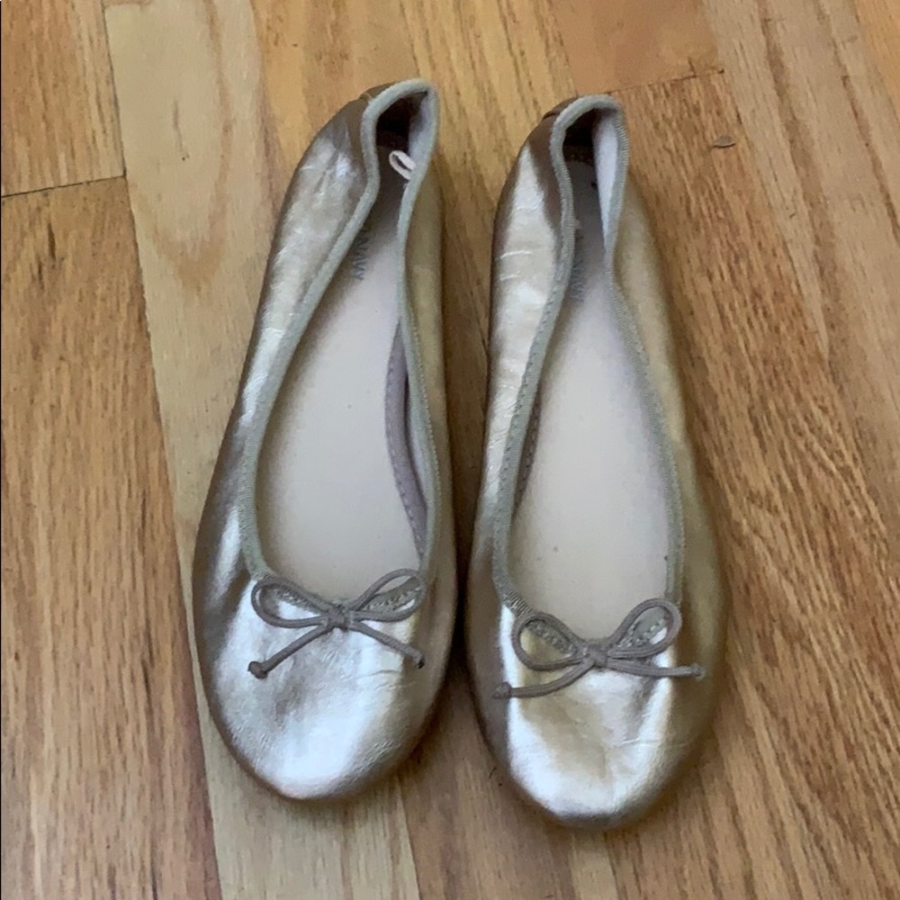Old Navy Metallic Gold Ballet Flats
